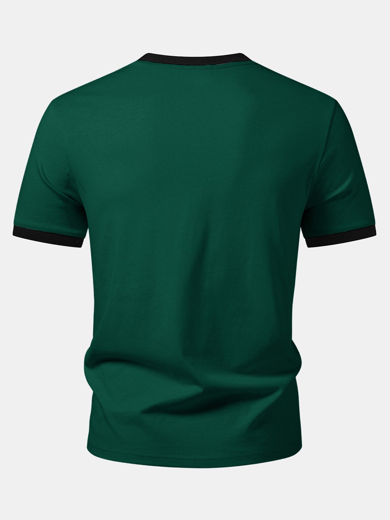 California Mountain Print Contrast Ringer T-Shirt