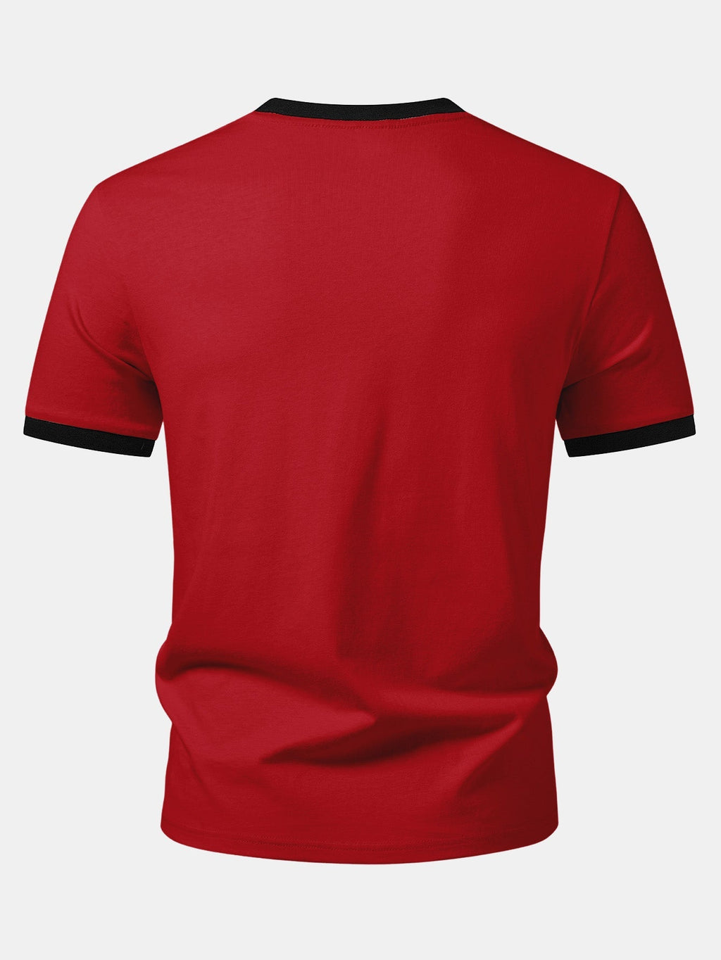 California Mountain Print Contrast Ringer T-Shirt