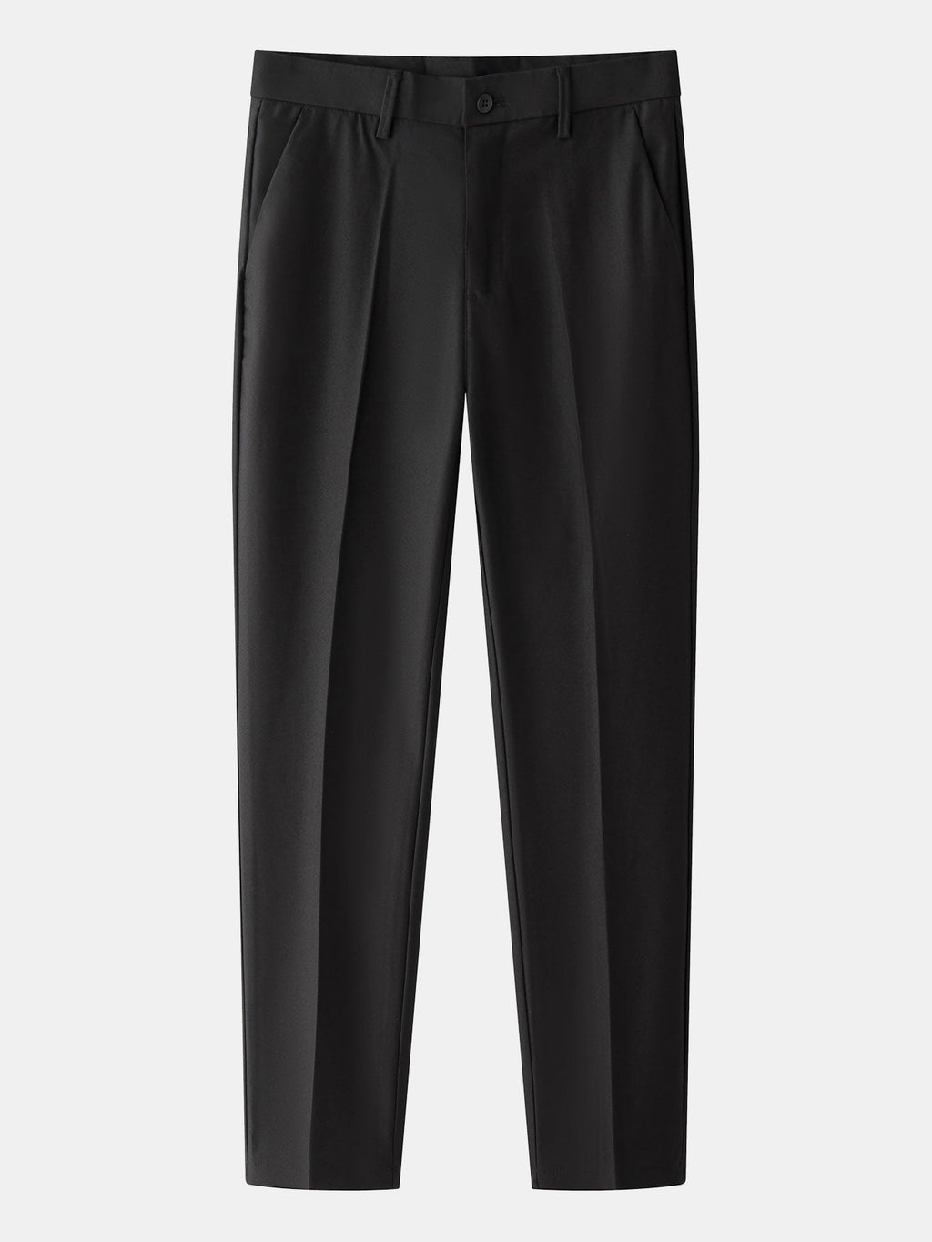 Linen Textured Knit Polo & Slim Fit Tapered Trousers