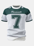 Contrast Number 7 Knit T-Shirt