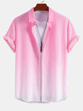 Gradient Linen Look Shirt