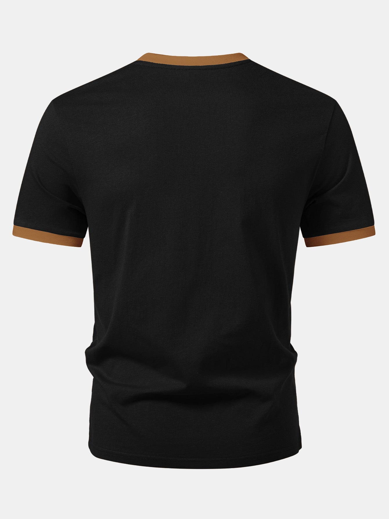 California Mountain Print Contrast Ringer T-Shirt