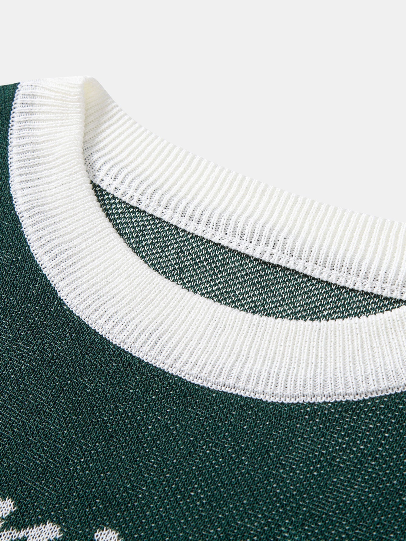 Contrast Number 7 Knit T-Shirt