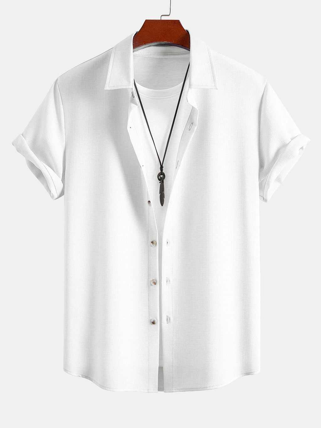 Linen Look Button Up Shirt