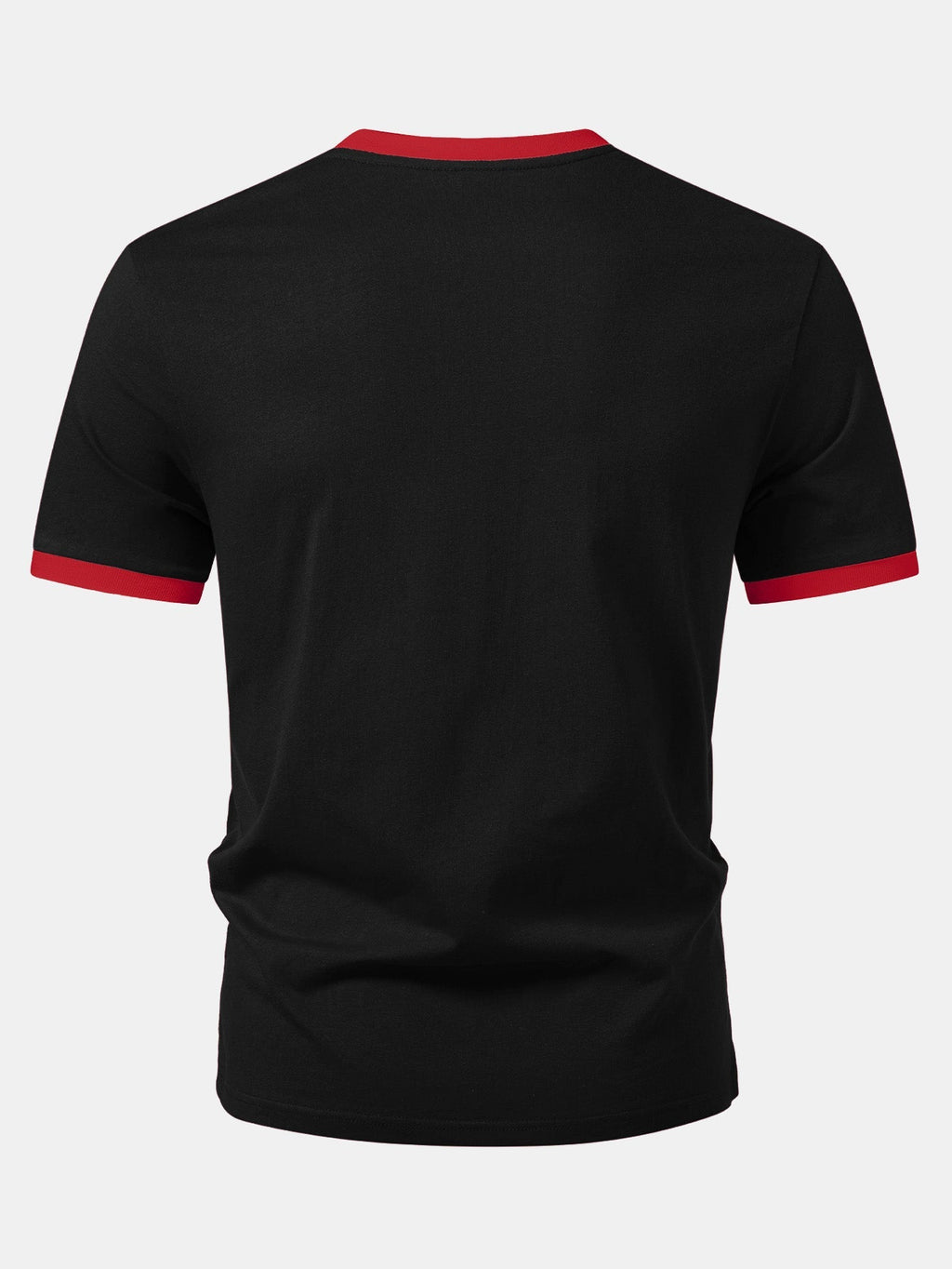California Mountain Print Contrast Ringer T-Shirt