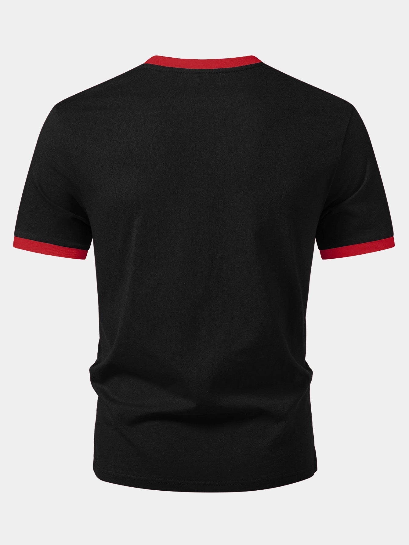 California Mountain Print Contrast Ringer T-Shirt