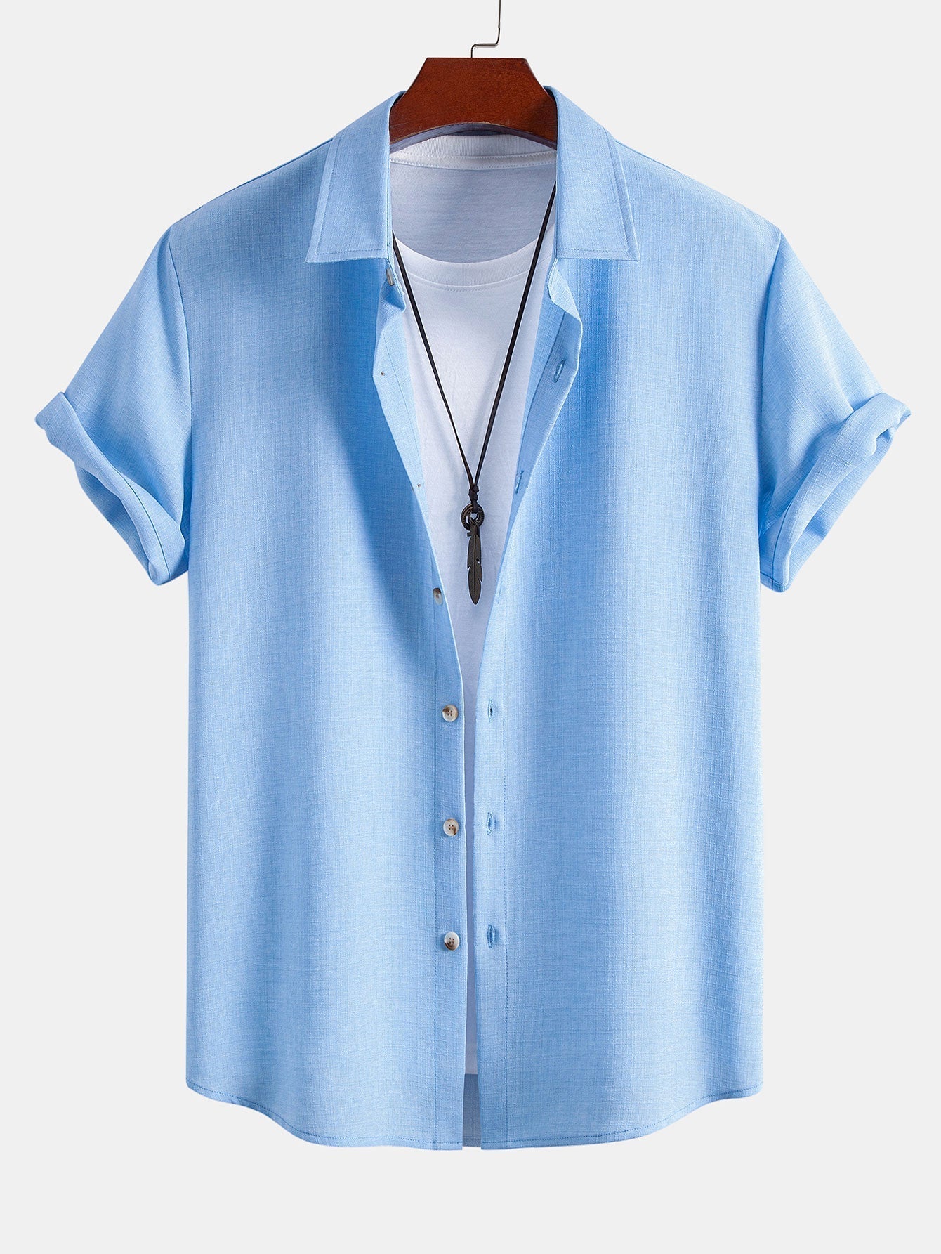 Linen Look Button Up Shirt