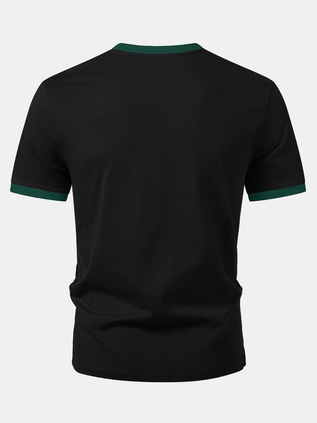 California Mountain Print Contrast Ringer T-Shirt