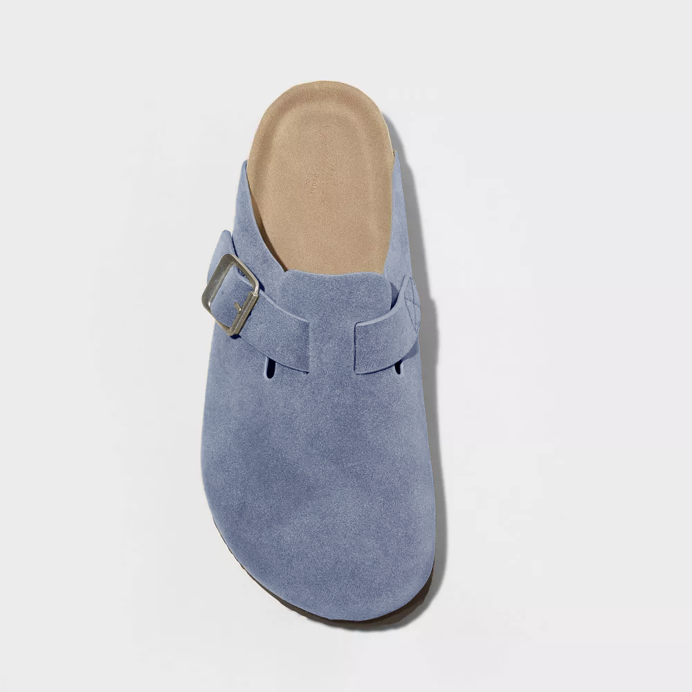 Suede Clogs
