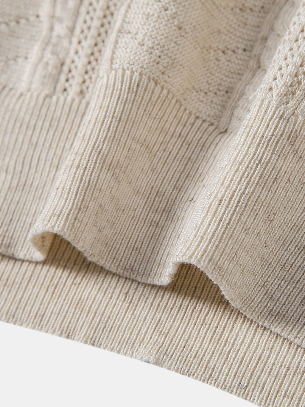 Linen Textured Knit Polo & Straight Leg Linen Pants