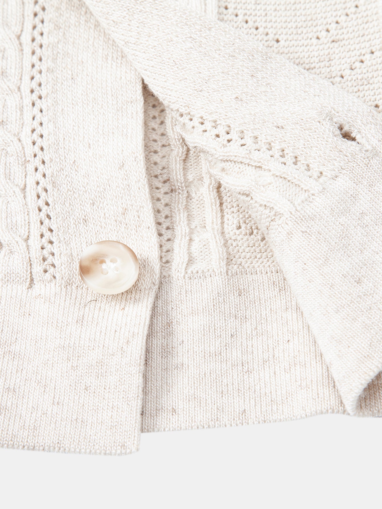 Linen Textured Knit Shirt & Slim Fit Tapered Trousers