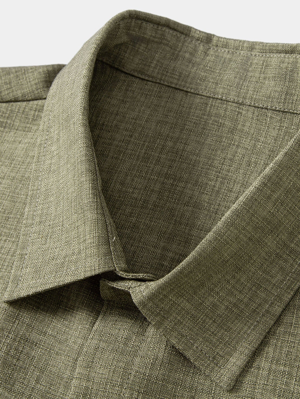 Linen Look Button Up Shirt & Straight Leg Linen Pants