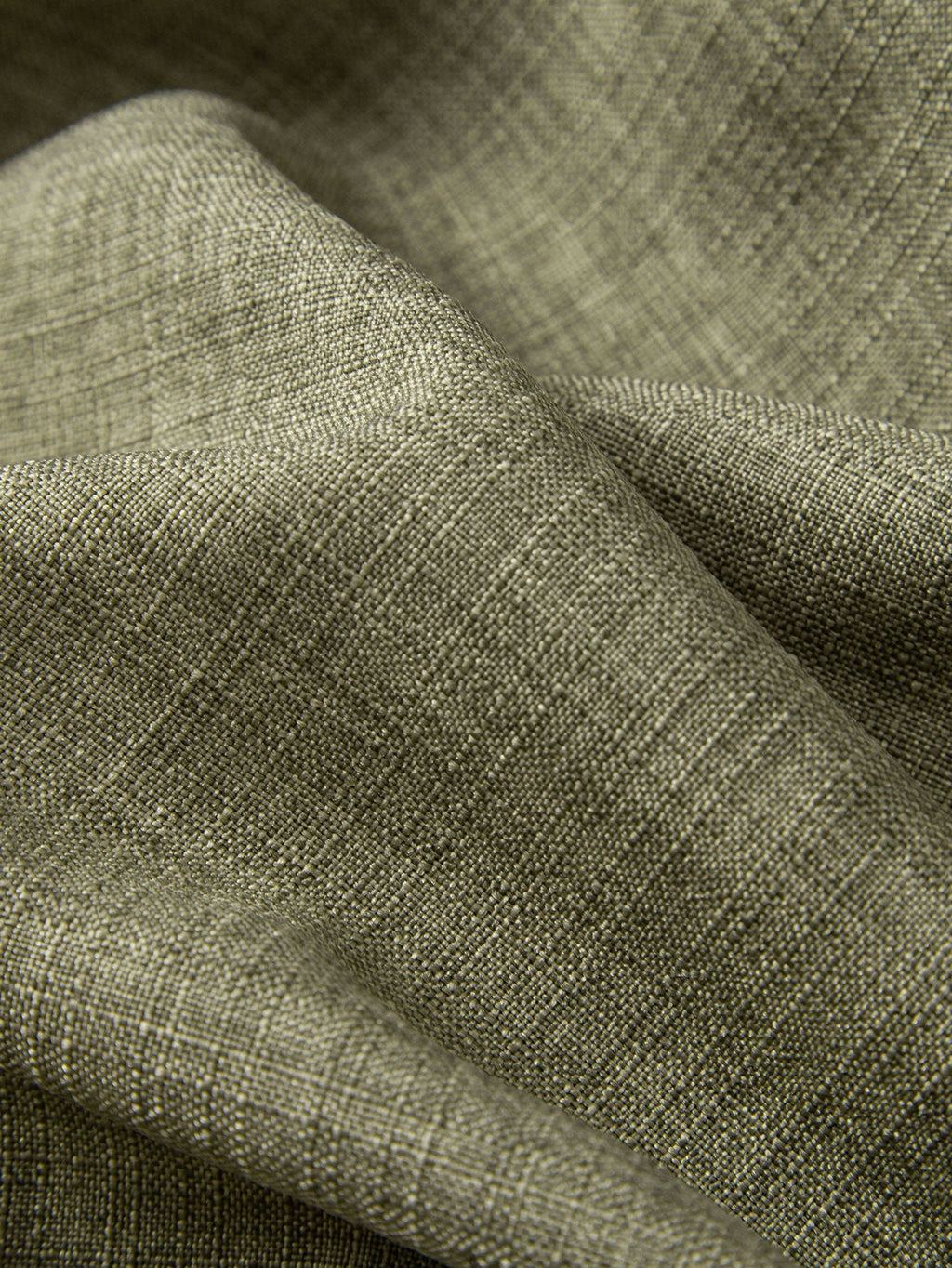 Linen Look Button Up Shirt & Crinkle Textured Straight Leg Pants