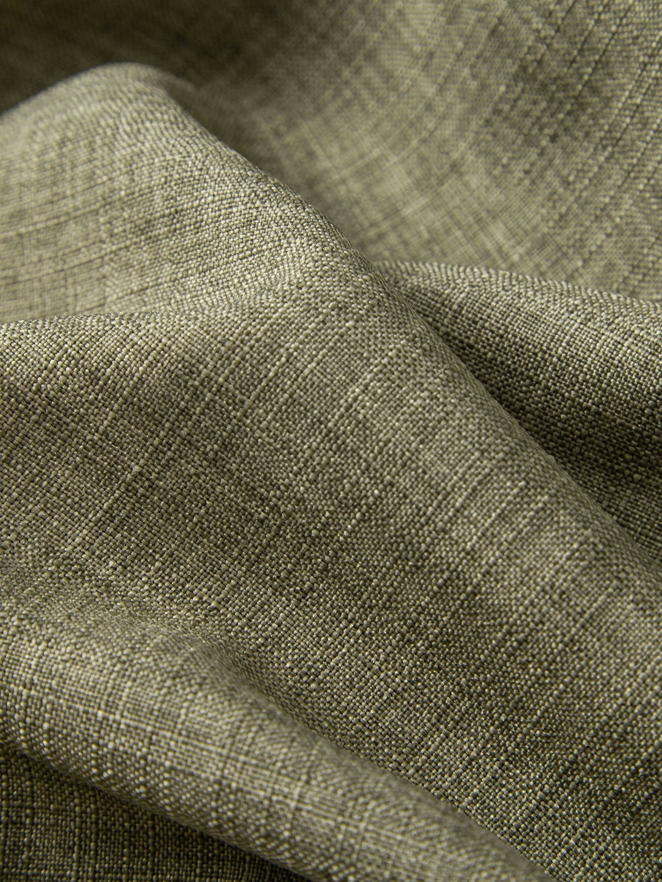 Linen Look Button Up Shirt & Crinkle Textured Straight Leg Pants