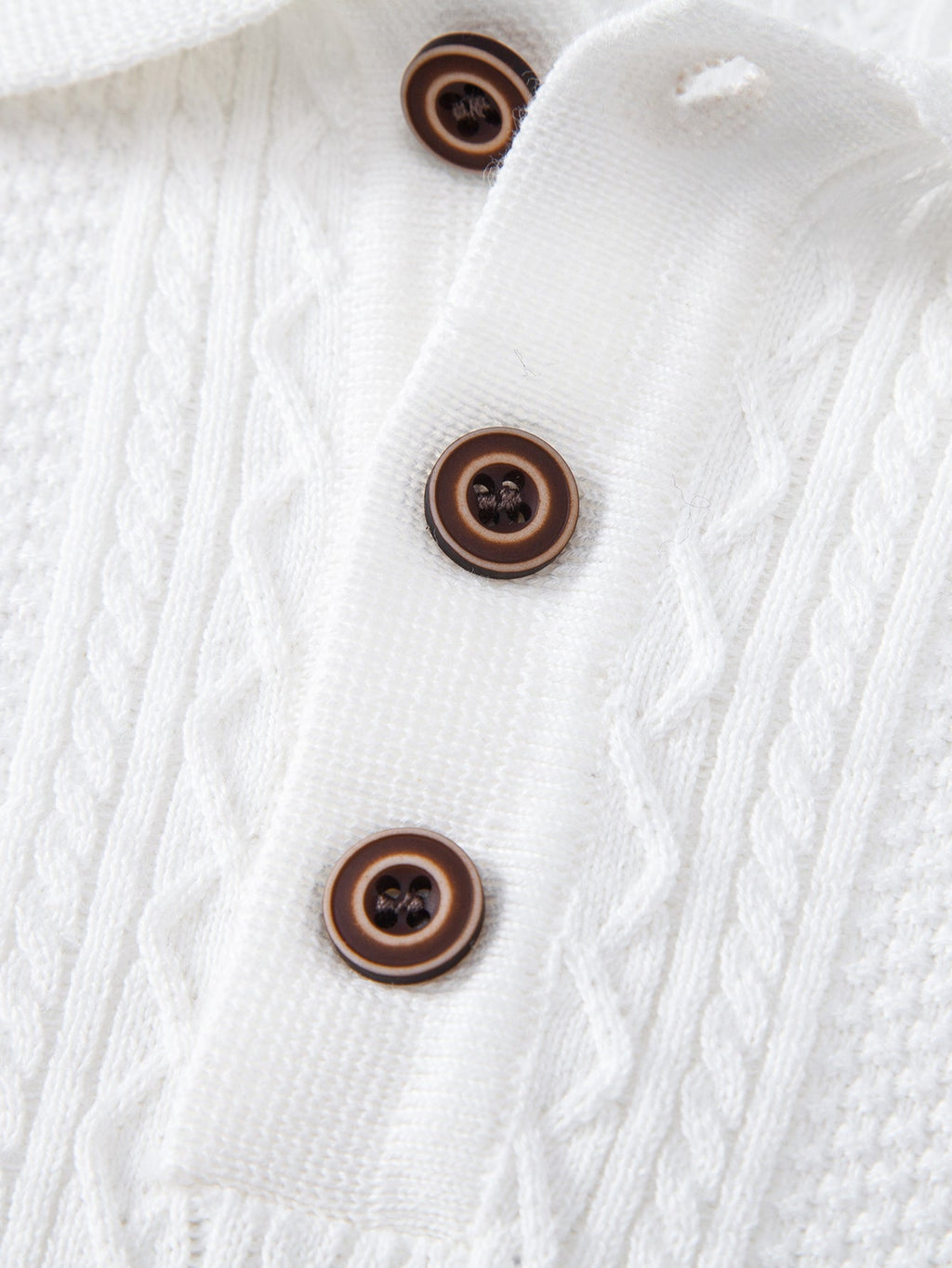 Geometric Jacquard Knit Polo & Slim Fit Tapered Trousers