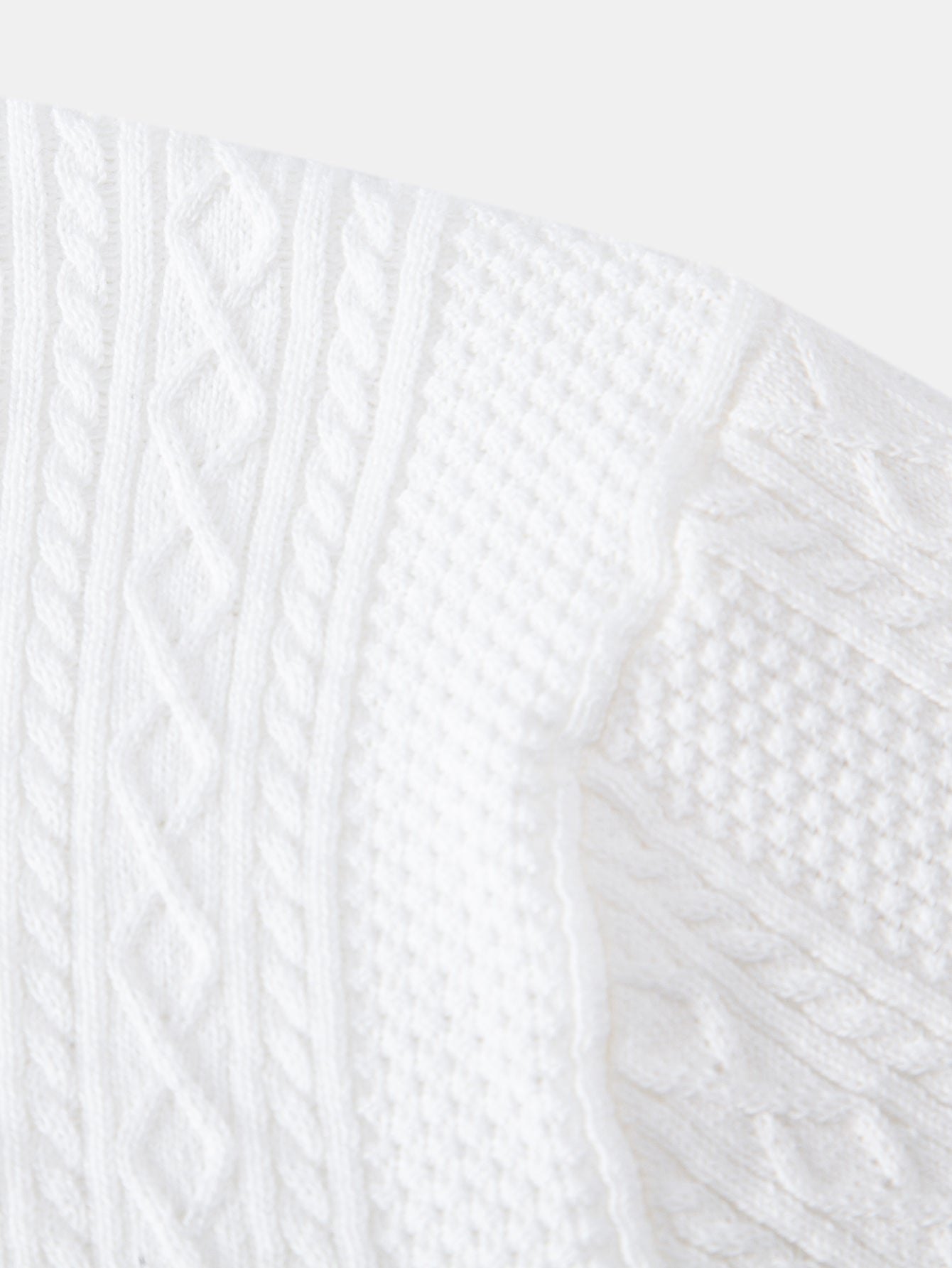 Geometric Jacquard Knit Polo & Slim Fit Tapered Trousers