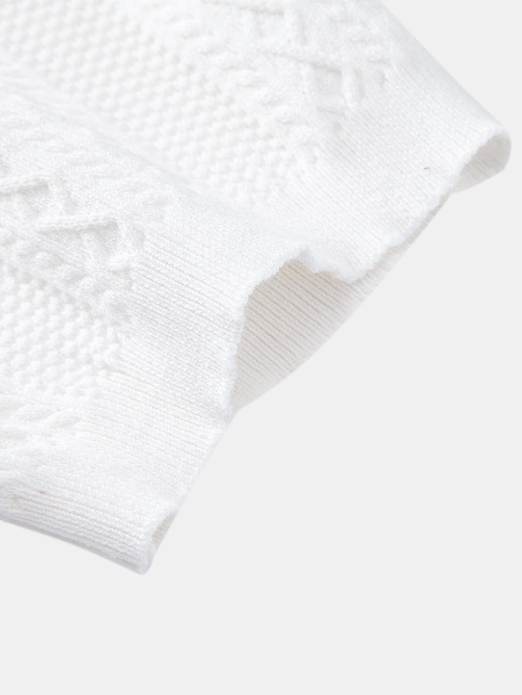 Geometric Jacquard Knit Polo & Slim Fit Tapered Trousers
